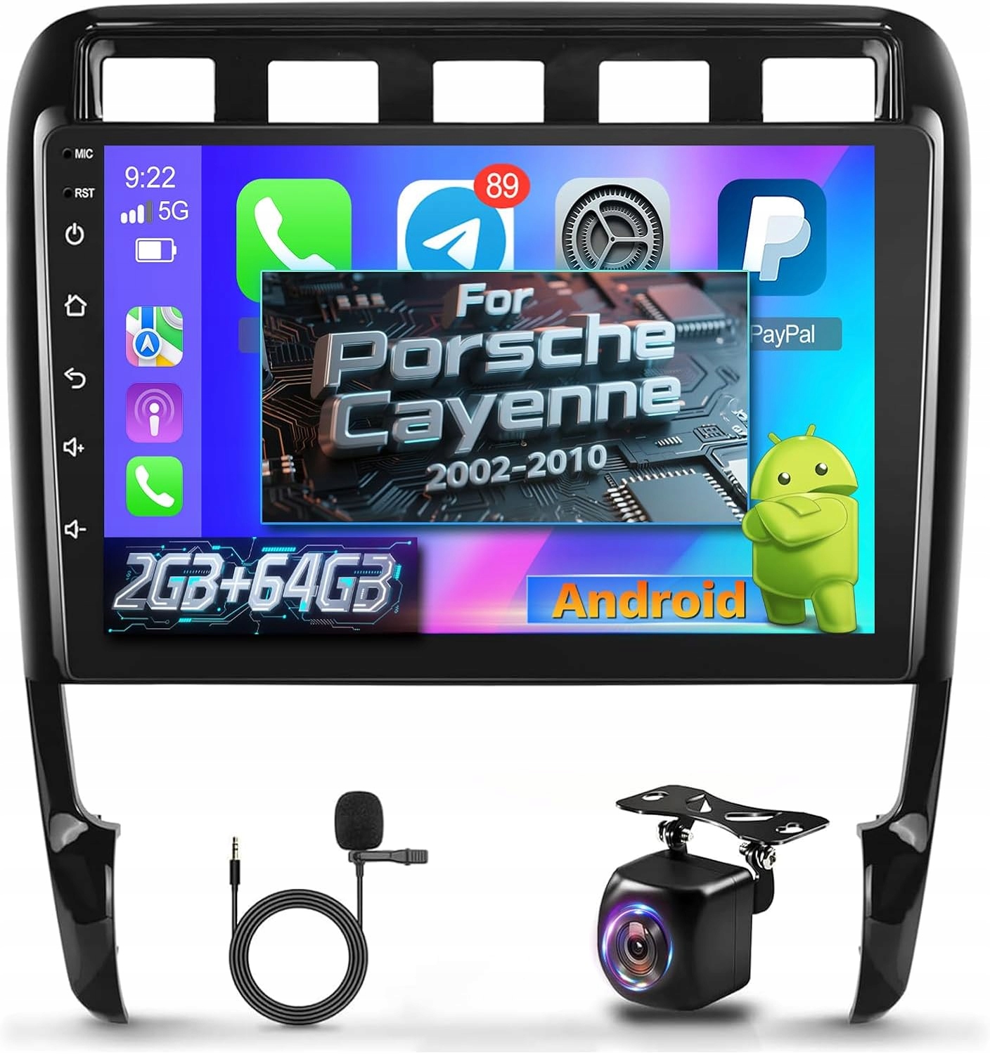Rádio Android 13 pro Porsche Cayenne 2002-2010 2+64G Nhopeew