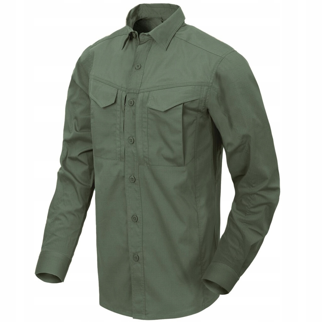 Pánská taktická košile Helikon Defender Mk2 Long Sleeve Olive Green XXL