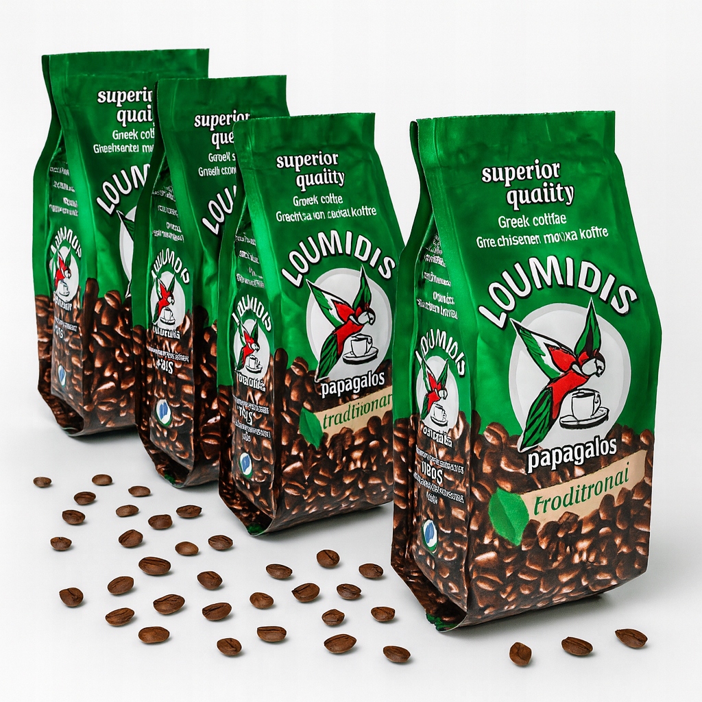 Levně Nejlepší řecká mletá káva Loumidis 4x96 g – aromatická a plná chuti