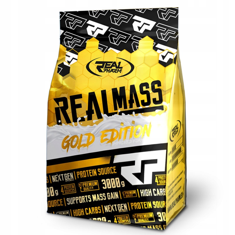 Real Pharm Real Mass Gold Edition 3000g Masa Svaly Aminokyselinový Protein