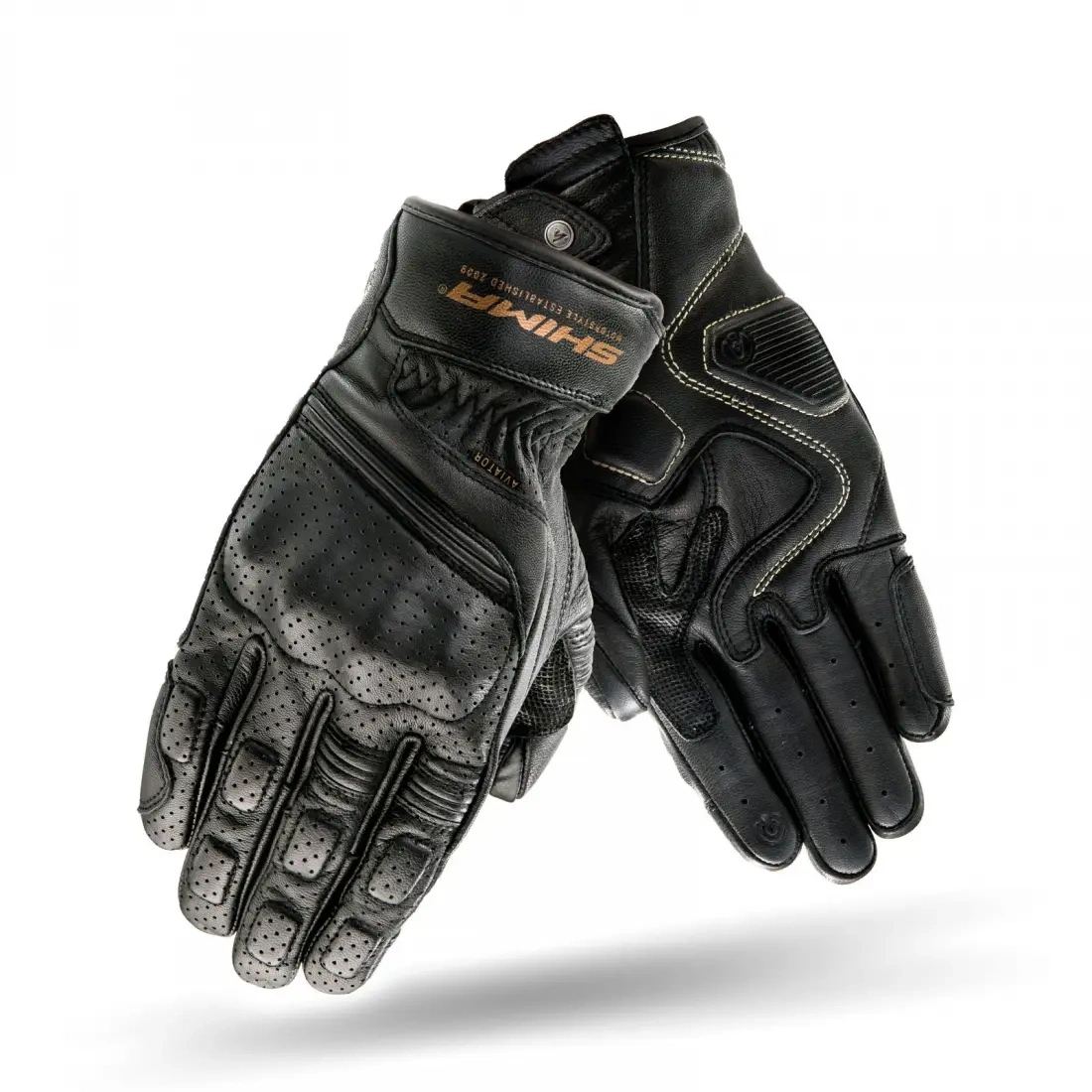 Motocyklové rukavice Shima Aviator Black L