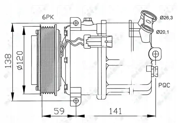 nrf 32191 Компрессор кондиционера,