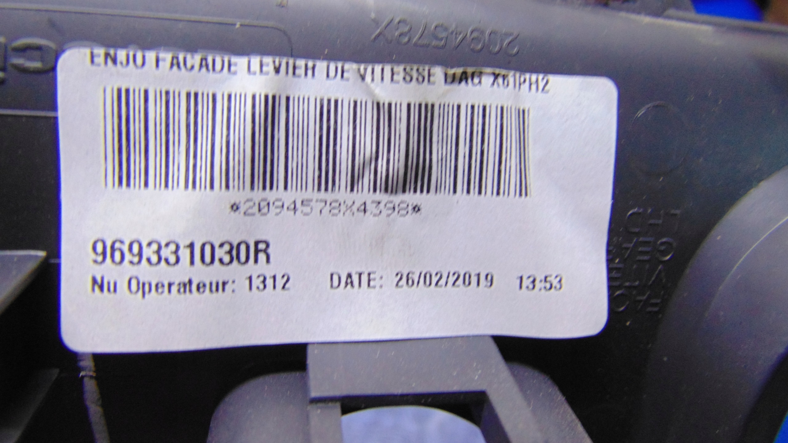 RAHMEN Blende Abdeckung getriebe RENAULT KANGOO II LIFT 08-21 ROK