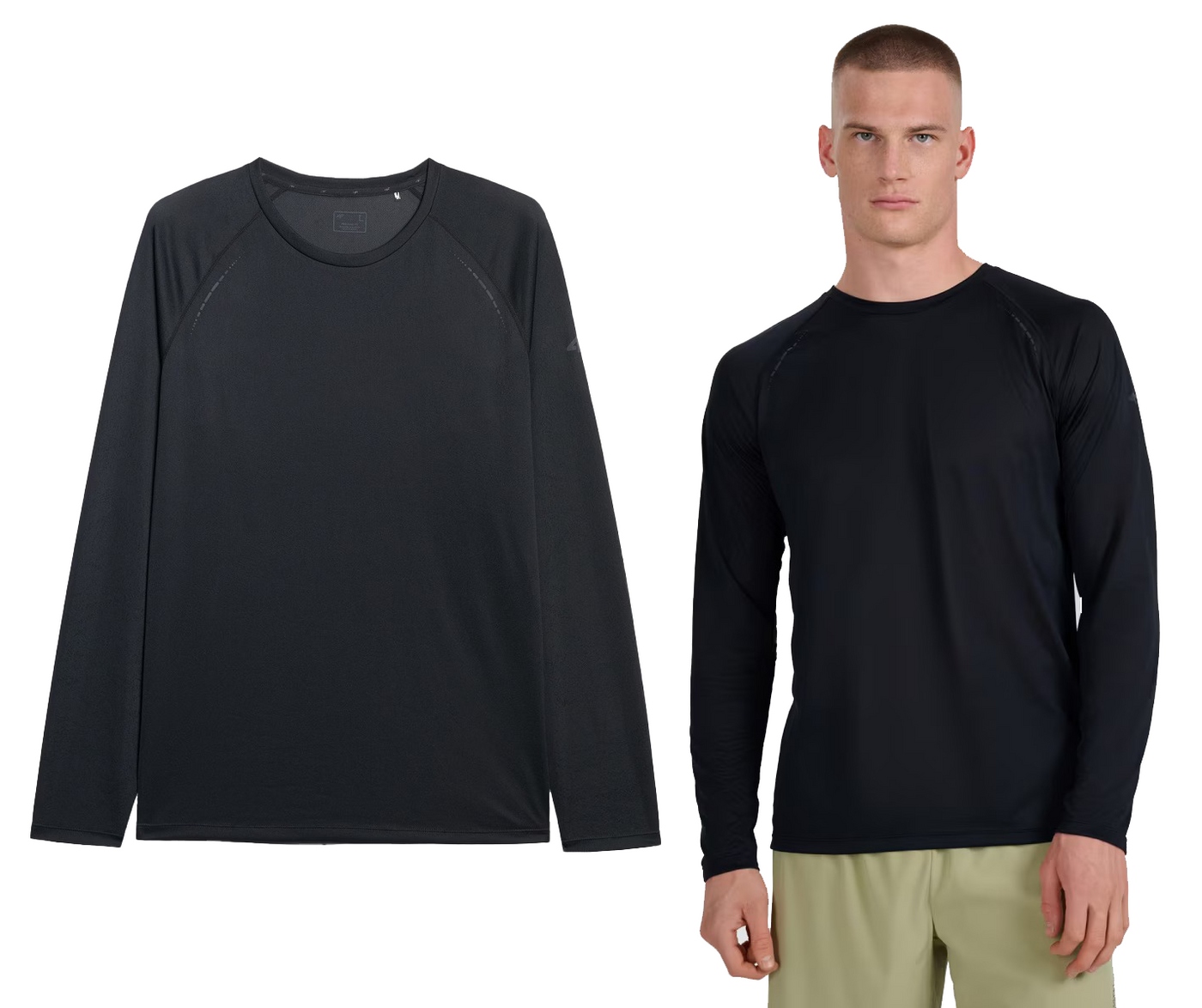 Longsleeve męski do biegania 4F M413 sportowa bluzka z długim rękawem S
