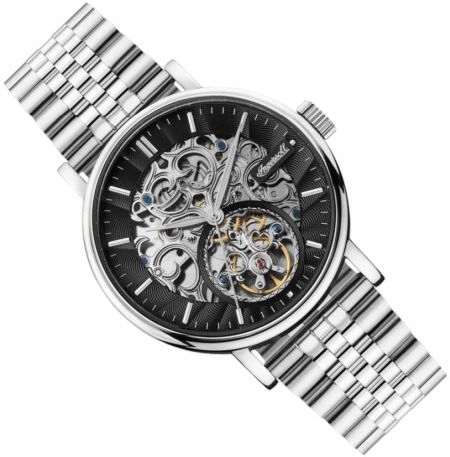 Pánské Hodinky Ingersoll I05804B The Charles Stříbrný Automatický Skeleton