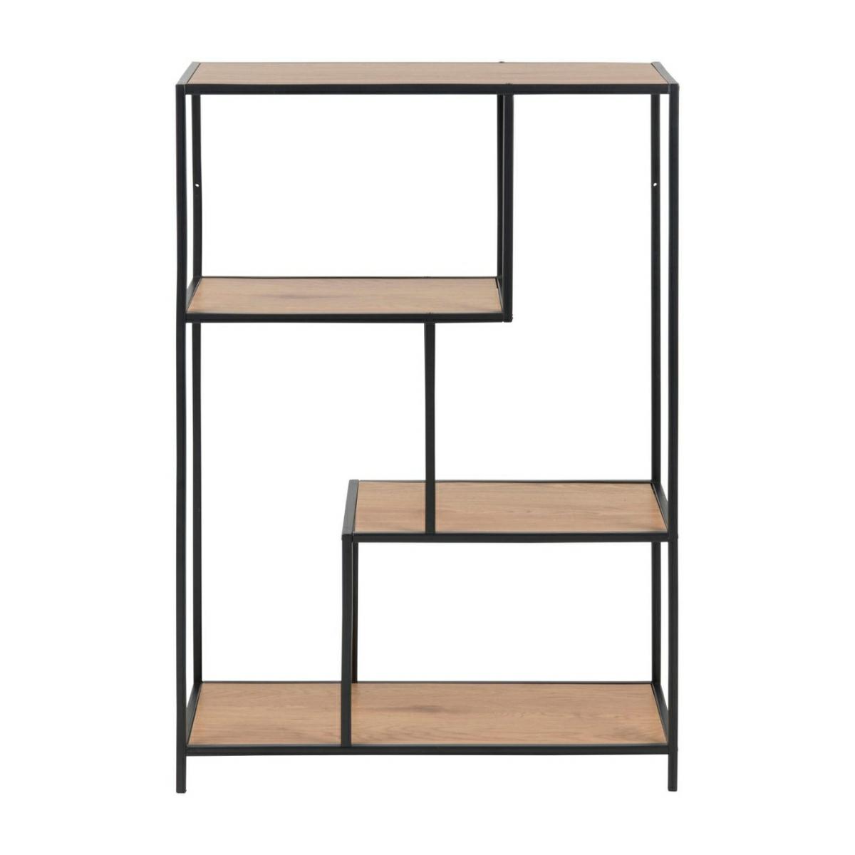 Otevřený Regál Polička Na Knihy ozdoby se 4 policemi 114 cm do obývacího pokoje kanceláře