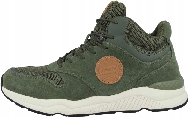 Chung Shi Khaki Trekové Kožené Boty Se Síťkou 36 J3I