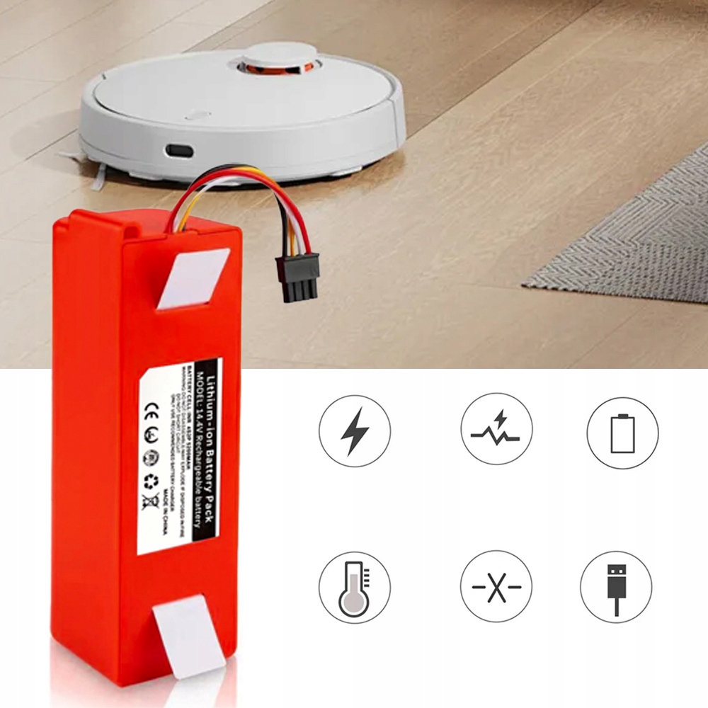 LÍTIUM-ION AKKUMULÁTOR ROBOROCK S50 S51 S55 PORSZÍVÓHOZ Akkumulátor technológiája lítiumion (Li-ion)