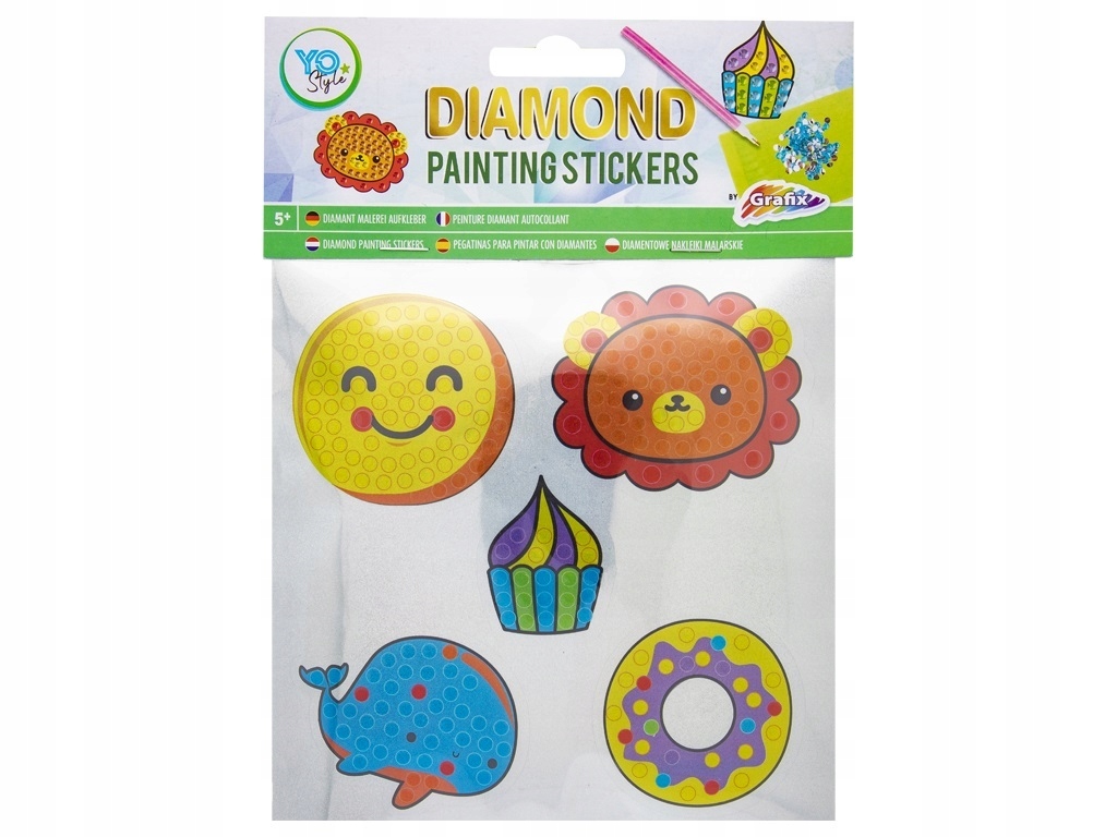 

Naklejki Mozaika 5D Haft Diamentowy 5 szt Holograf