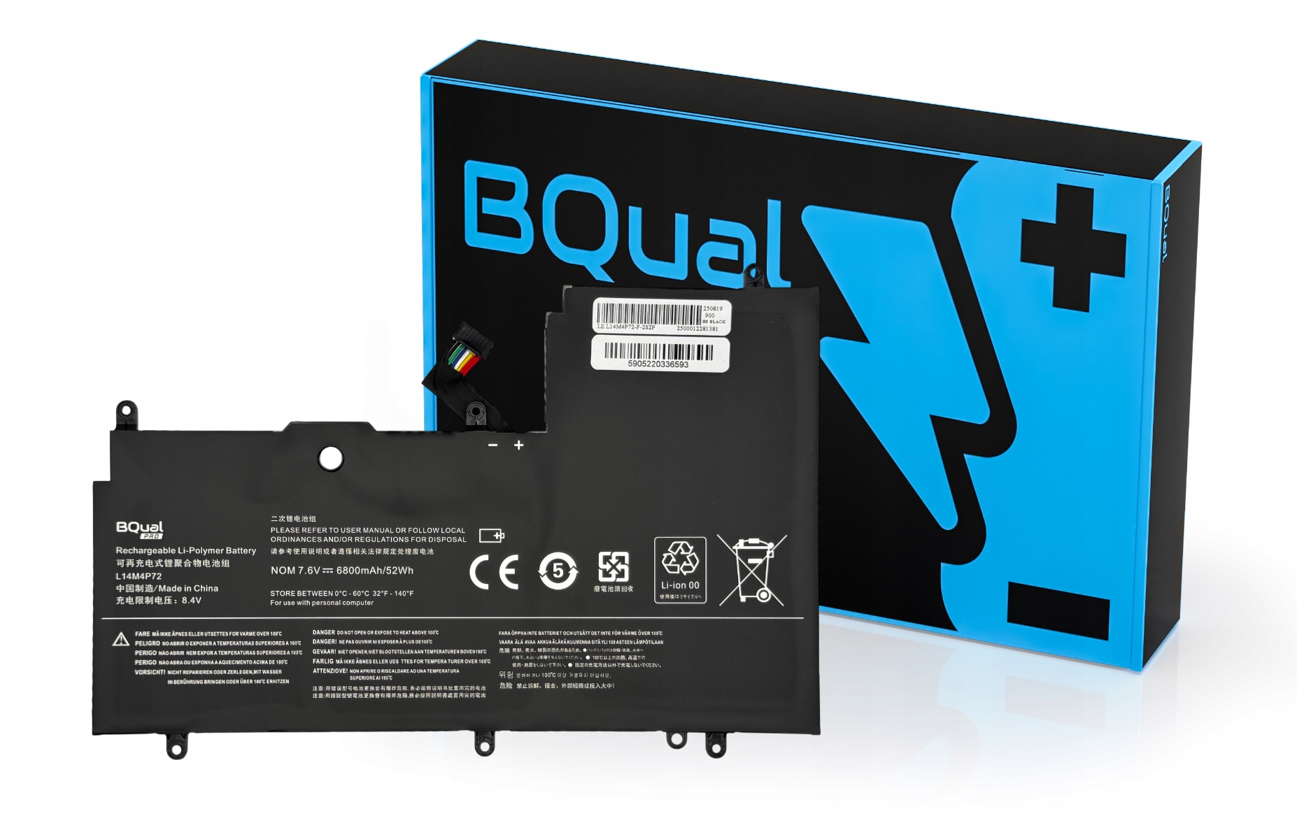 Bateria L14M4P72 L14S4P72 do Lenovo Yoga 700-14ISK 80QD Yoga 3 1470