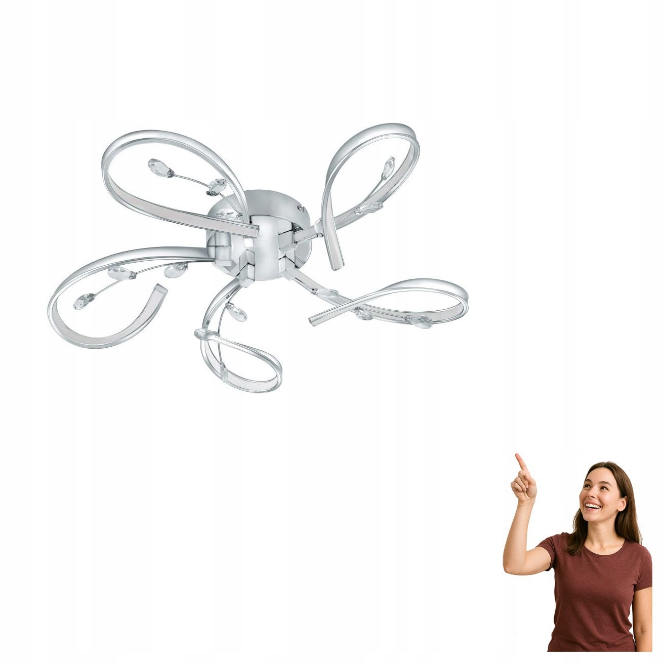 Led stropná lampa 5x6,6W Vallemare 97487 Eglo