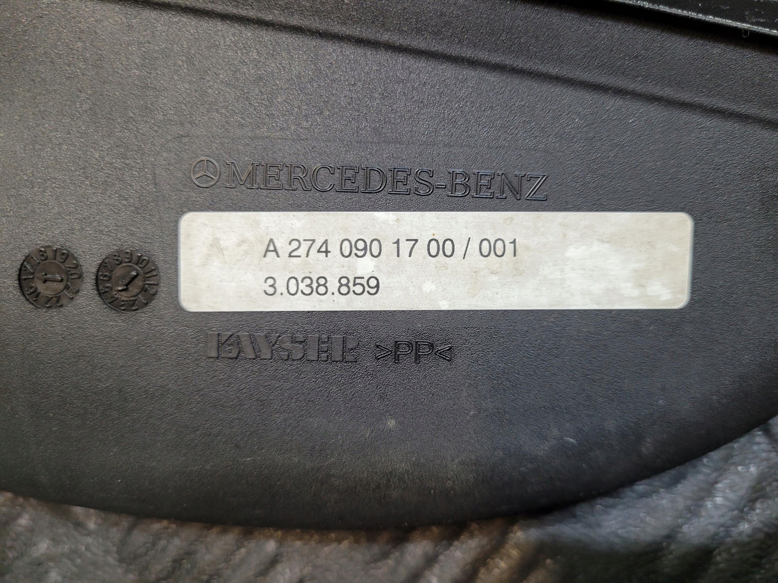 pipe air hose A2740901700 MERCEDES E 350 W213 2.0 CGI HYBRID
