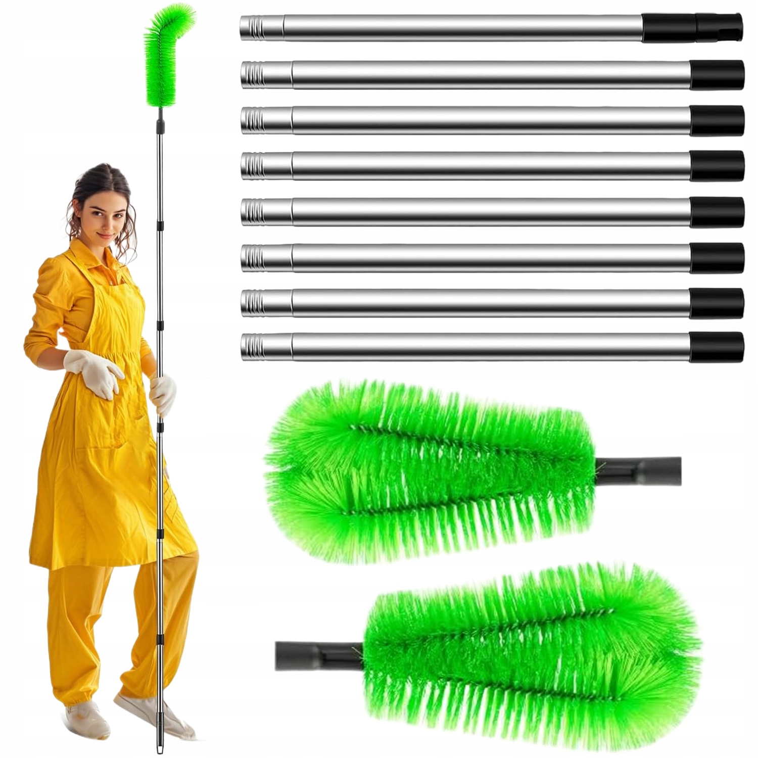 Levně Teleskopický Kartáč Na Mytí Střech 3,1 M Univerzální