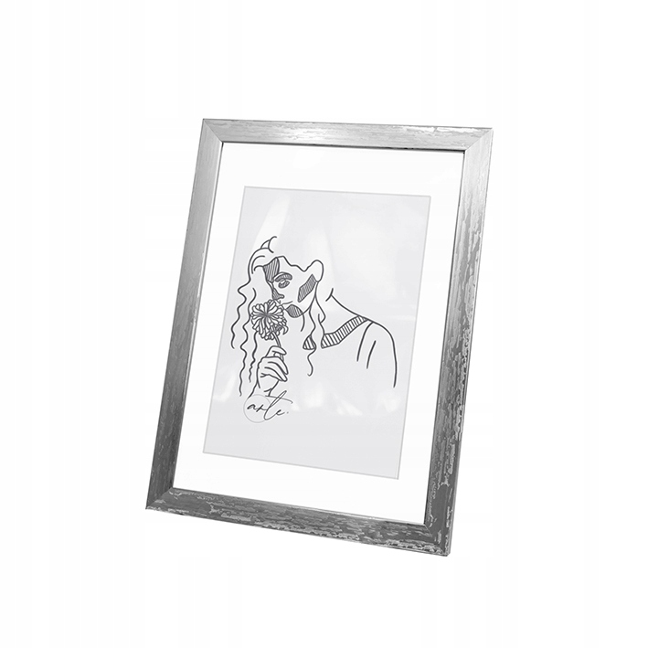 

Ramka Na Zdjęcia 15x20 Passe-partout Ramki Srebrna