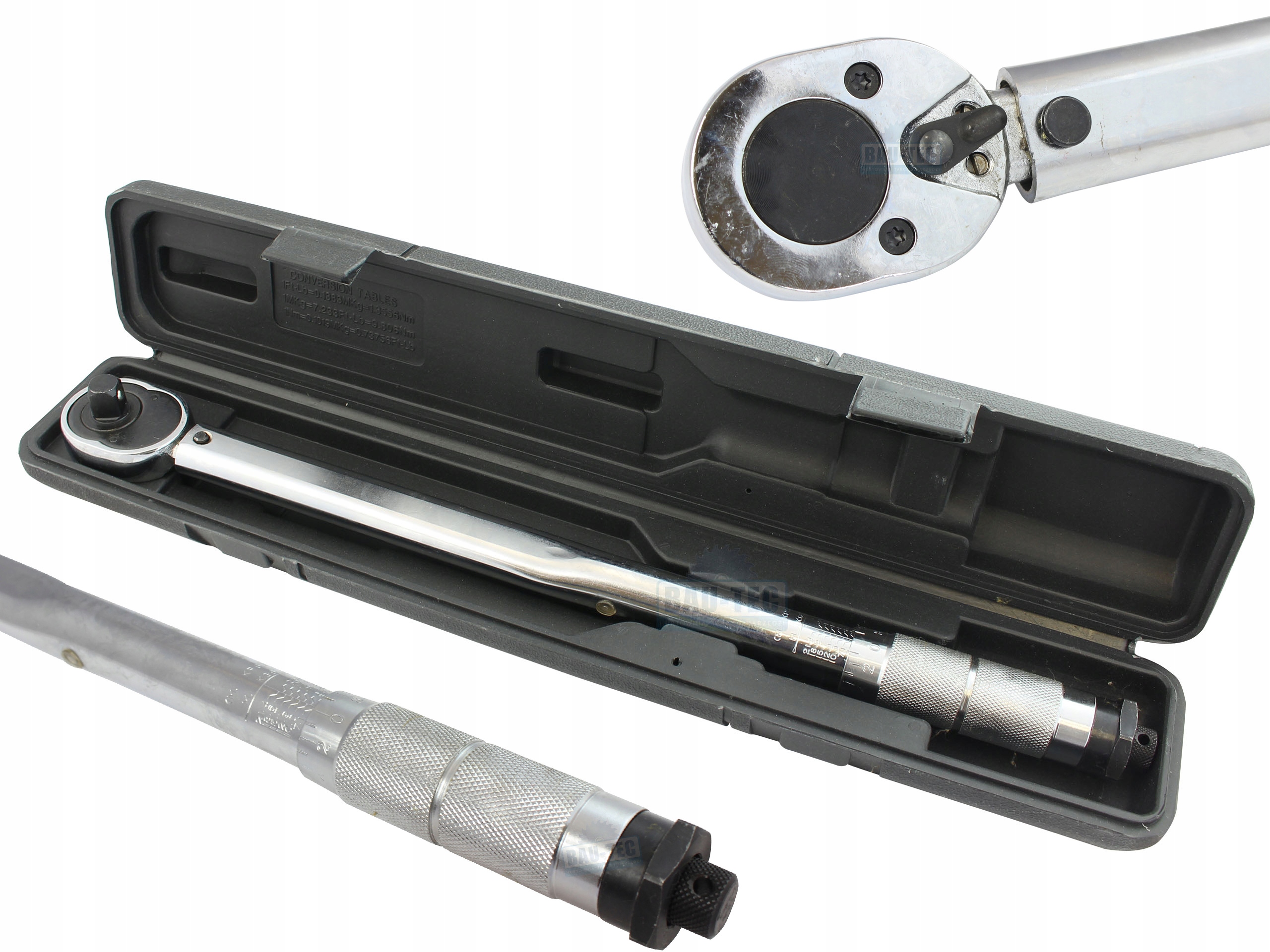 Klucz Dynamometryczny 1/2" 10-210 Nm Profesjonalny Blokada Momentu Cr-v