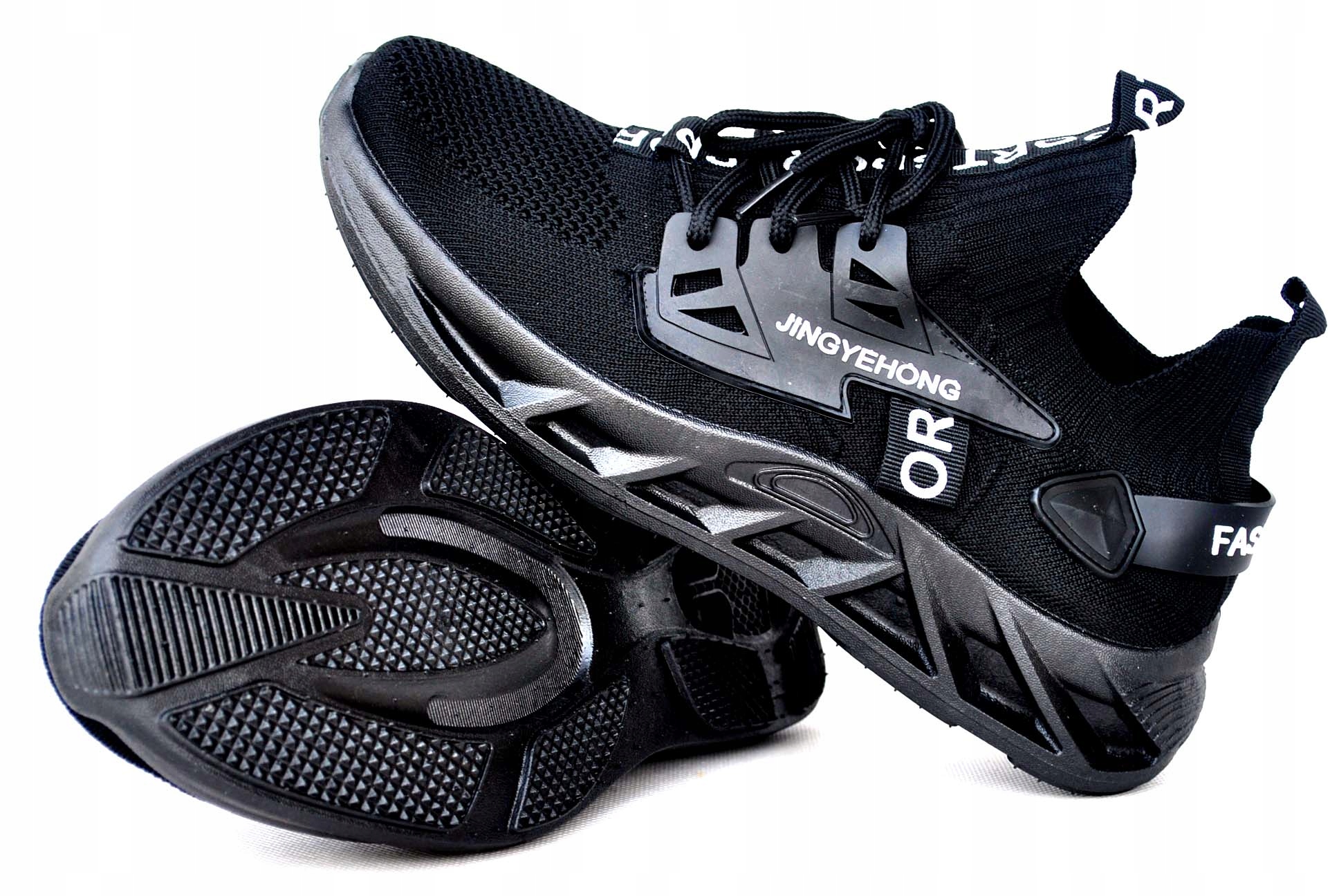 BUTY TREKKINGOWE SPORTOWE Półbuty Trampki Tenisówki Lekkie PIANKA Rower Kolor czarny