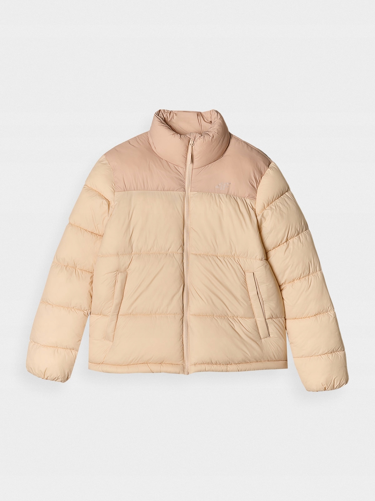 Dámská péřová bunda bez kapuce 4FWAW24TDJAF469 83S-M