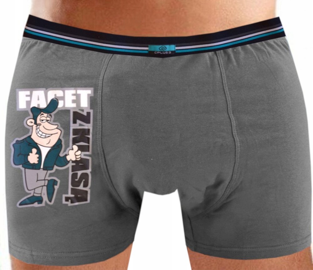 

Śmieszne Bokserki Męskie Bawełniane C+3 Premium XL