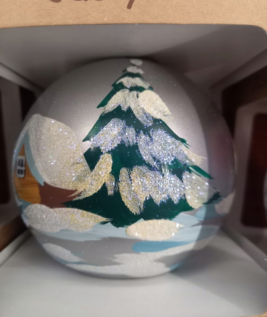 bombka dekorowana 10cm ornament | D01100 — 8