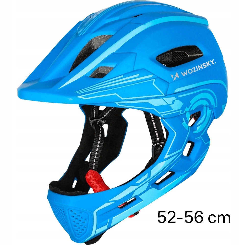 Kask rowerowy dziecięcy Wozinsky hełm fullface na rower dla dzieci mocny
