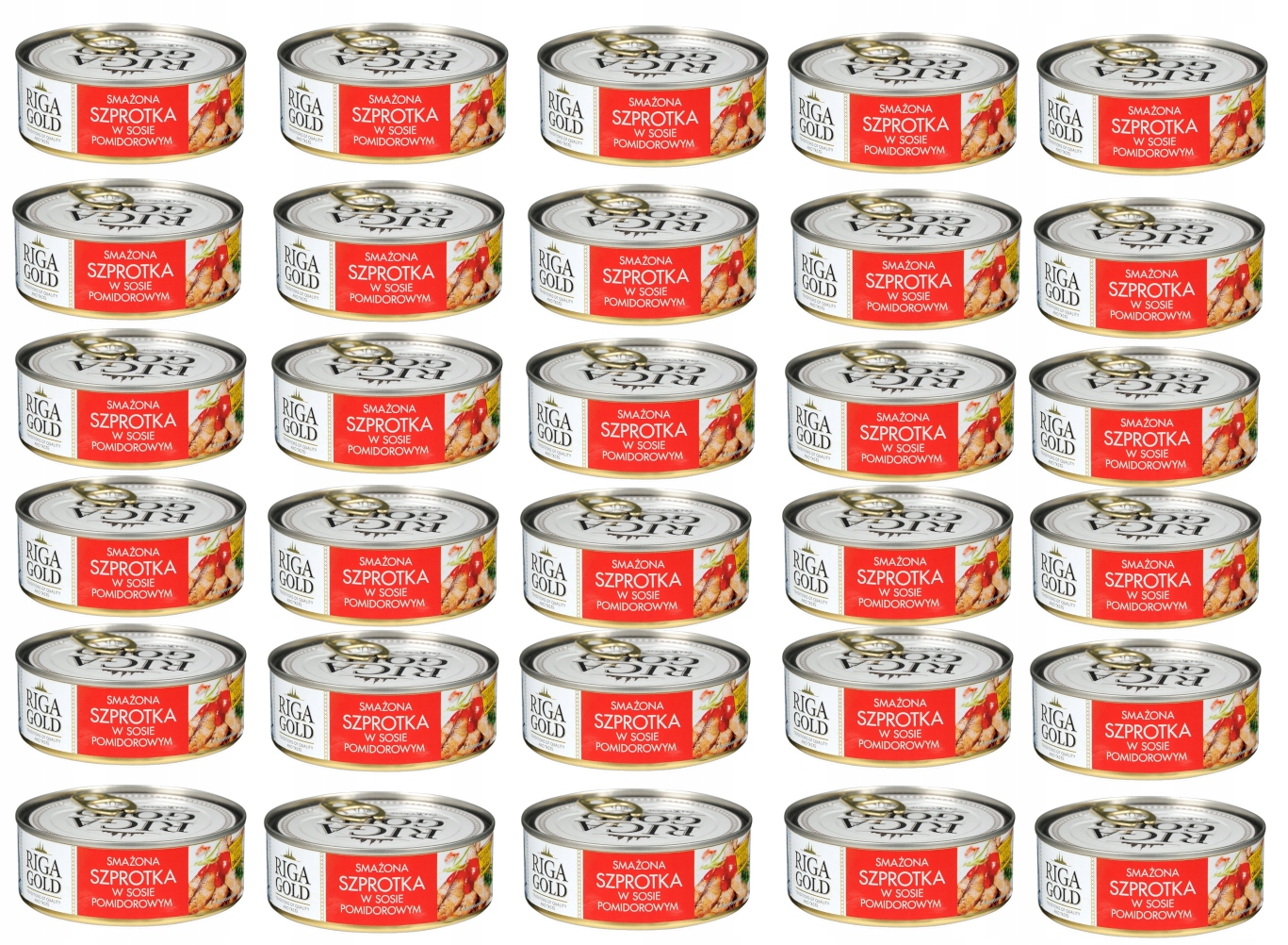 Levně 24 x Šproty v rajčatové omáčce Riga Gold 240 g
