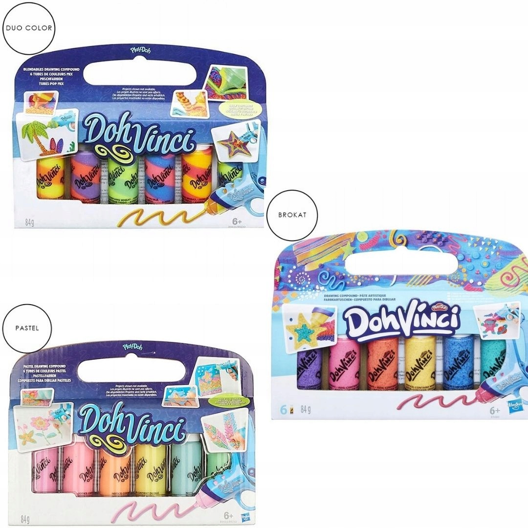 

Play-doh Ciastolina Tubki Vinci Zestaw 18 Tubek