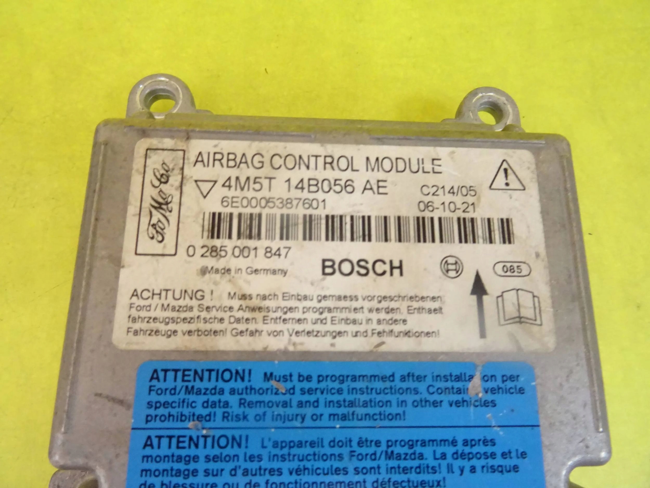 Module SENSOR Airbag FORD C-MAX 4M5T 14B056 AE