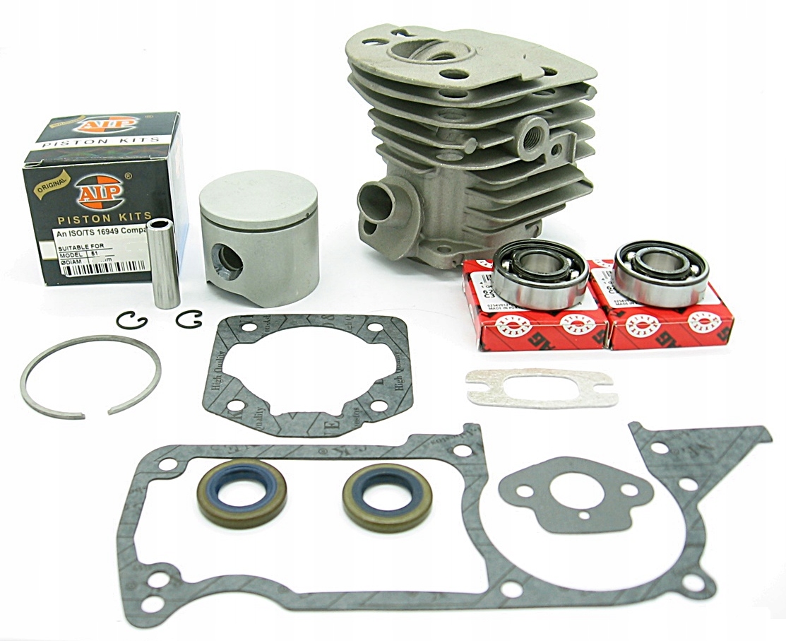 Cylinder do pilarki Husqvarna 50 /51 /55 46 mm (tłok Aip) uszczelki łożyska