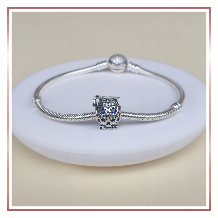 Charms SOWA ABSOLWENT zawieszka S925 Marka A.R. Silver