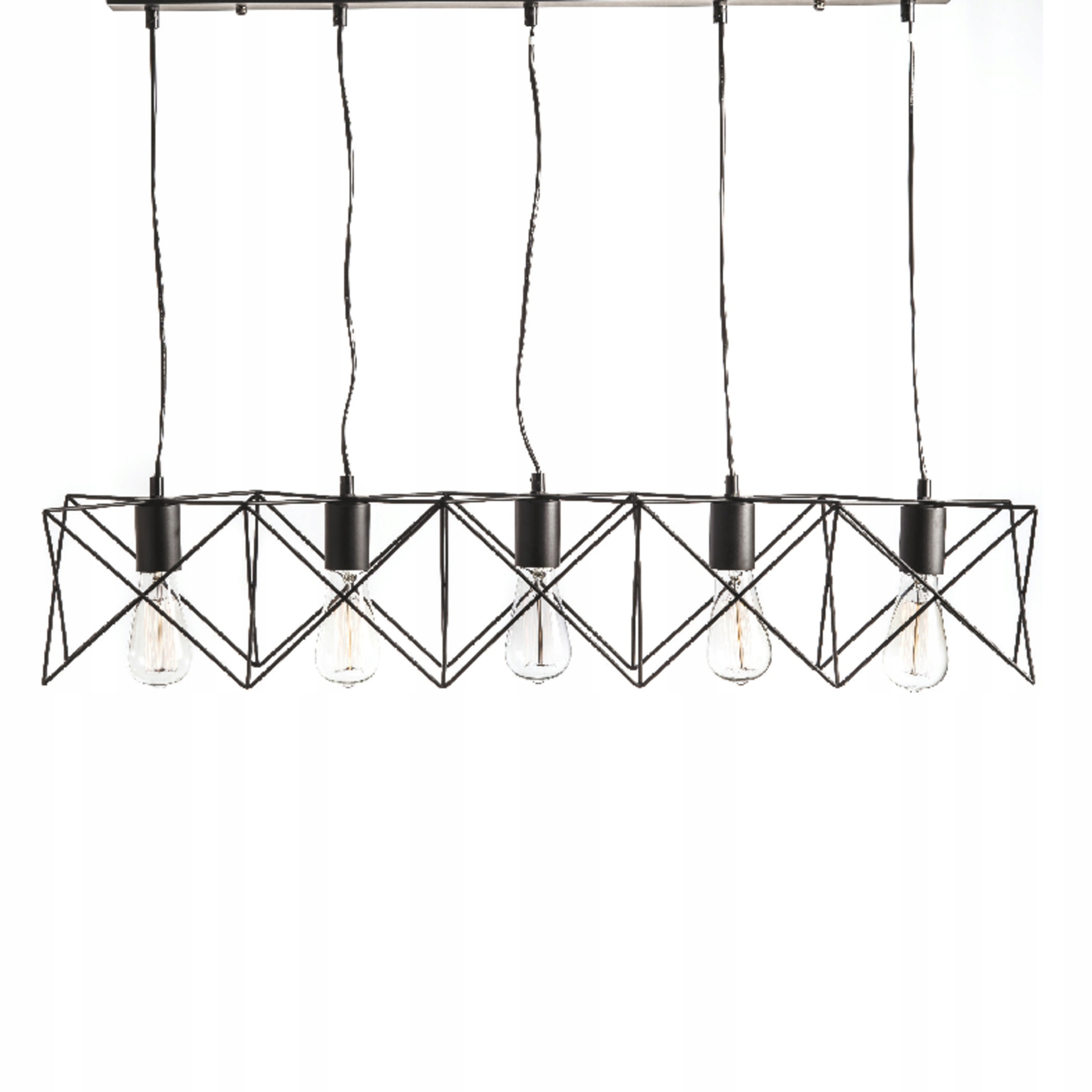 Aca Lighting Vintage závěsné svítidlo KS1462P5BK