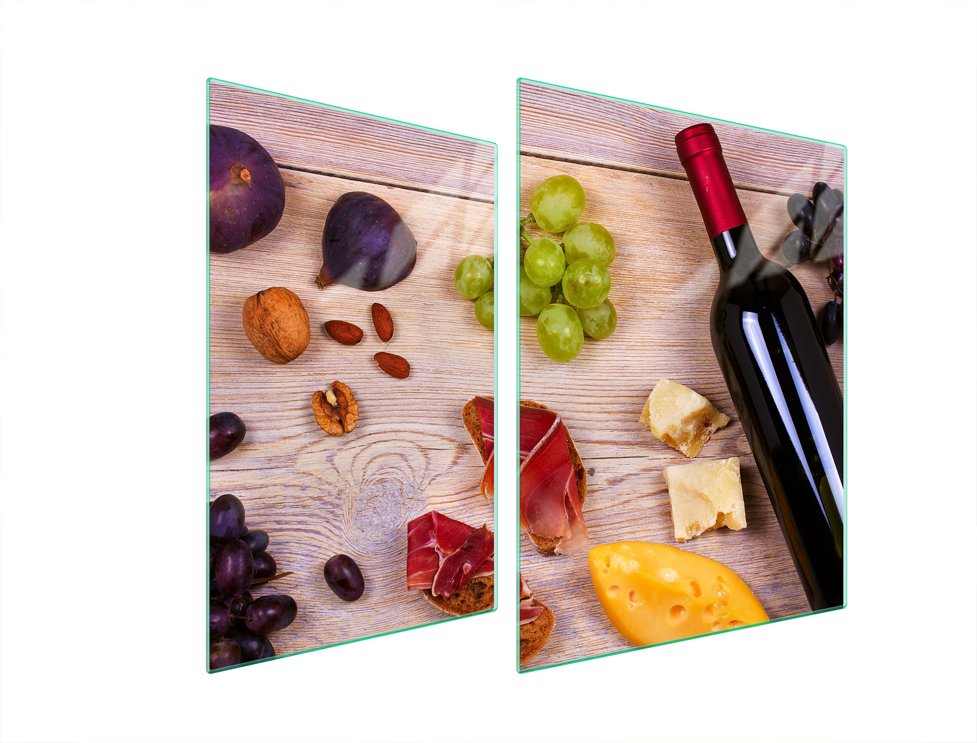 Skleněná Ochranná Deska Na Sporák 70x52 Jídlo Tvrzené Sklo