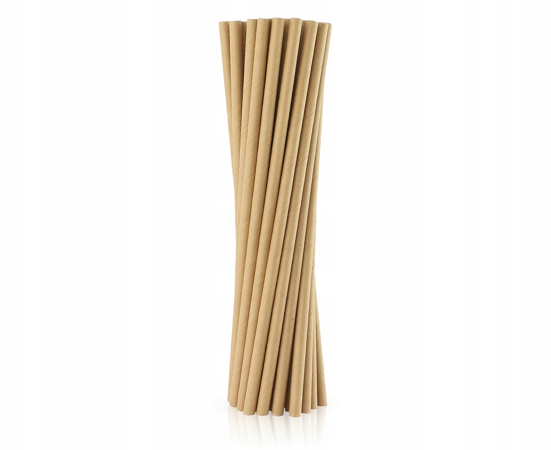 

Słomki Rurki Shake Papierowe 8x210 Kraft 250szt