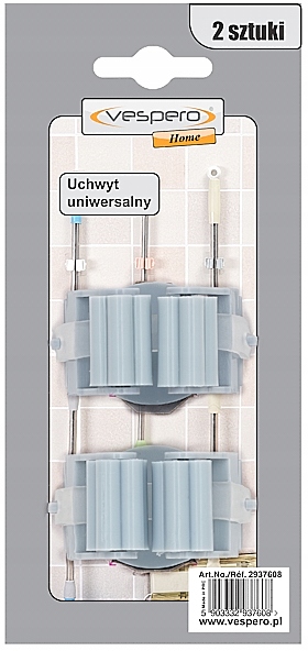 

2x Uchwyt ścienny na kije, mopy, miotły, szczotki