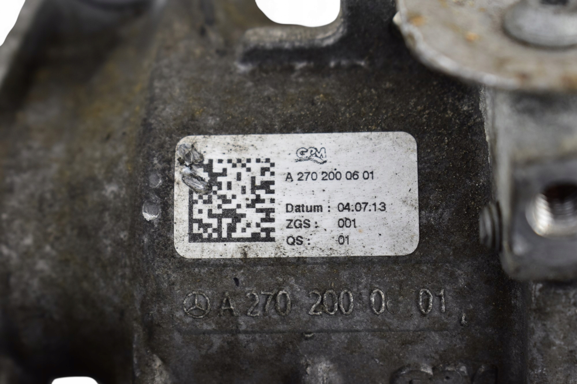 water pump complete MERCEDES W246 W176 C117 1.6 CGI A2702000601