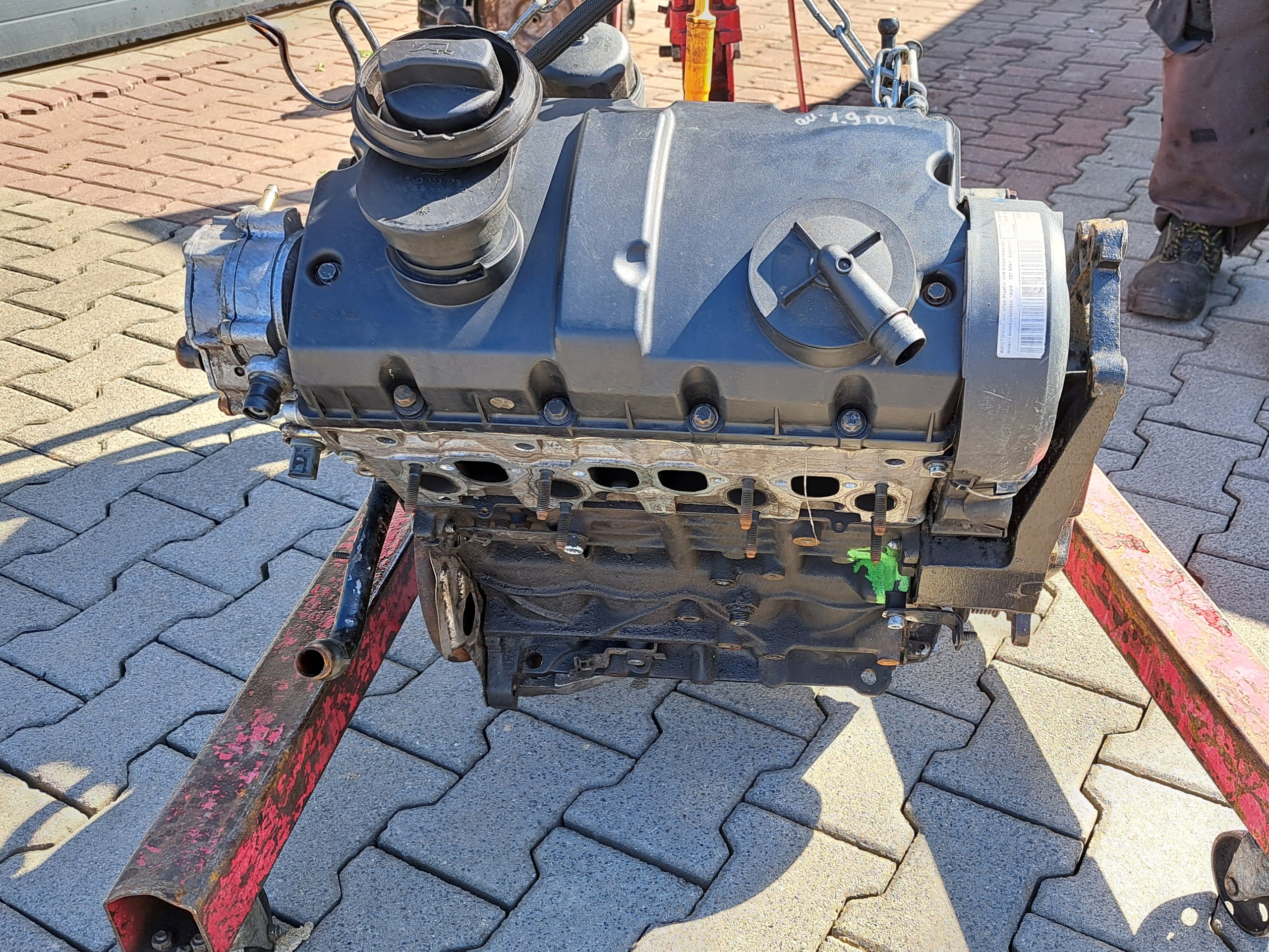 vw Sharan I РЕСТАЙЛИНГ 1.9 tdi Двигатель auy