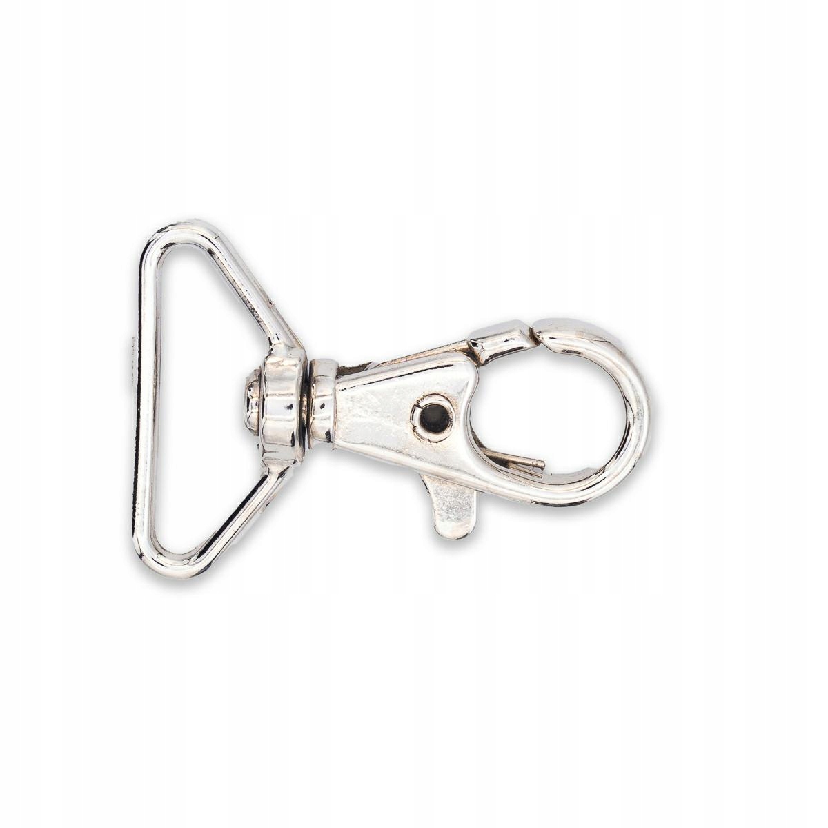 Kovová karabina na sáčky 24mm nikl 50 Ks K48