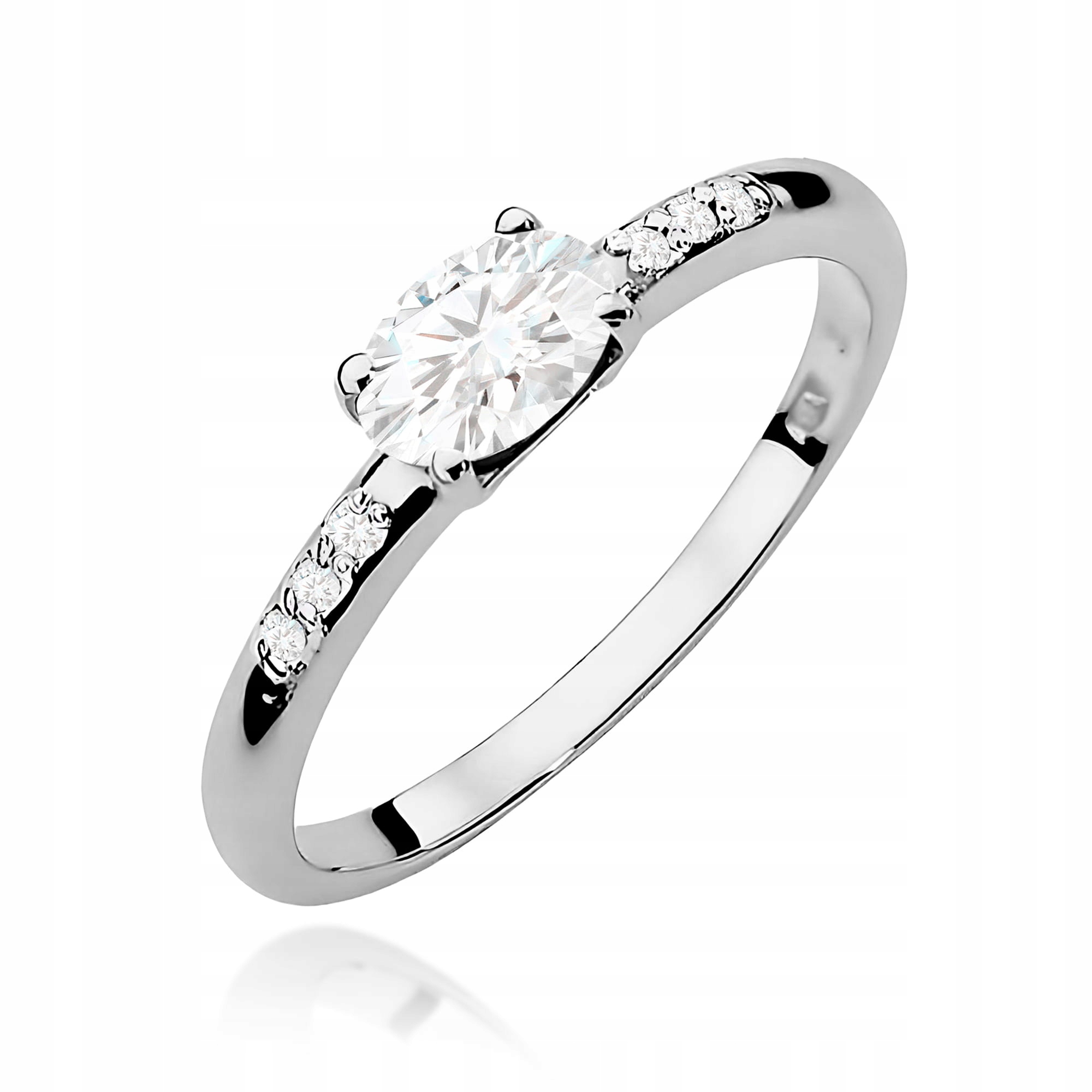 Zlatý Prstýnek 585 S Diamantem 0.43 ct Gravírování Bonus r22