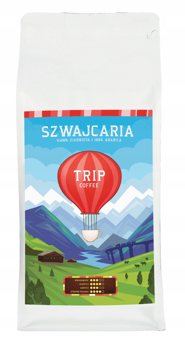 Káva zrnková Trip Coffee Švýcarsko 1 kg 100% arabica