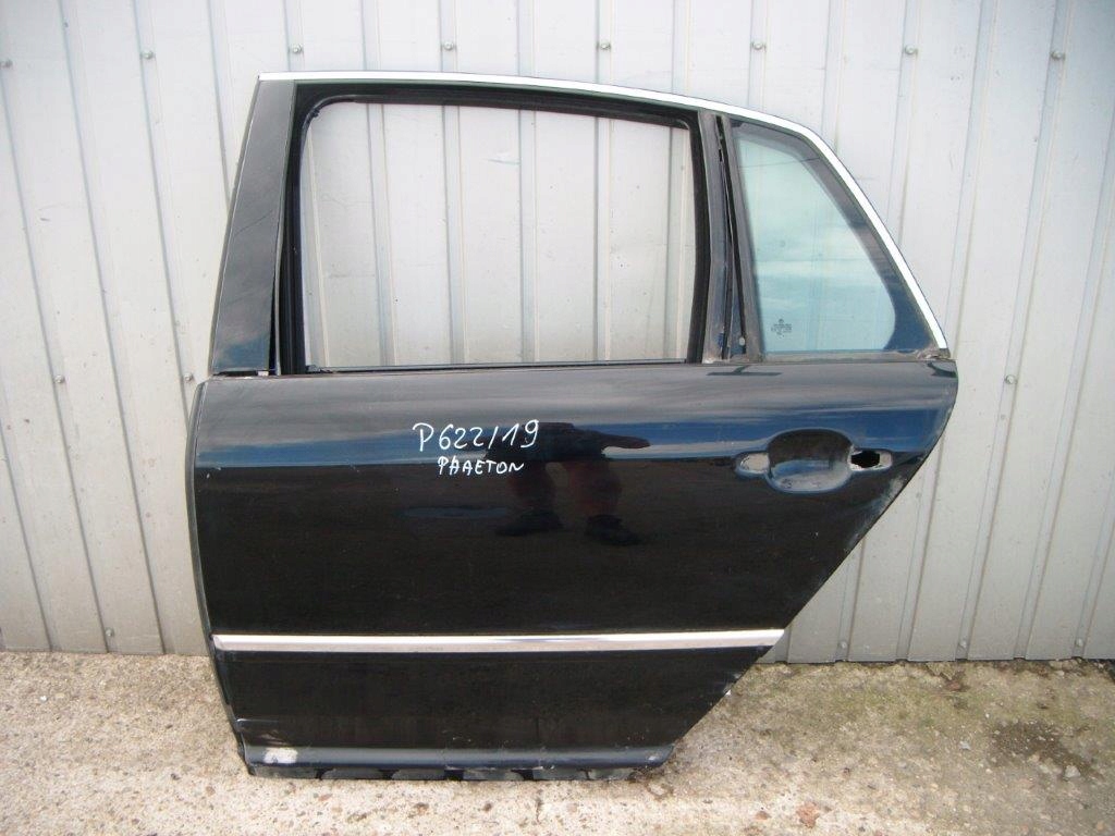 VW PHAETON DRZWI LEWE TYLNE + SZYBA + LISTWA