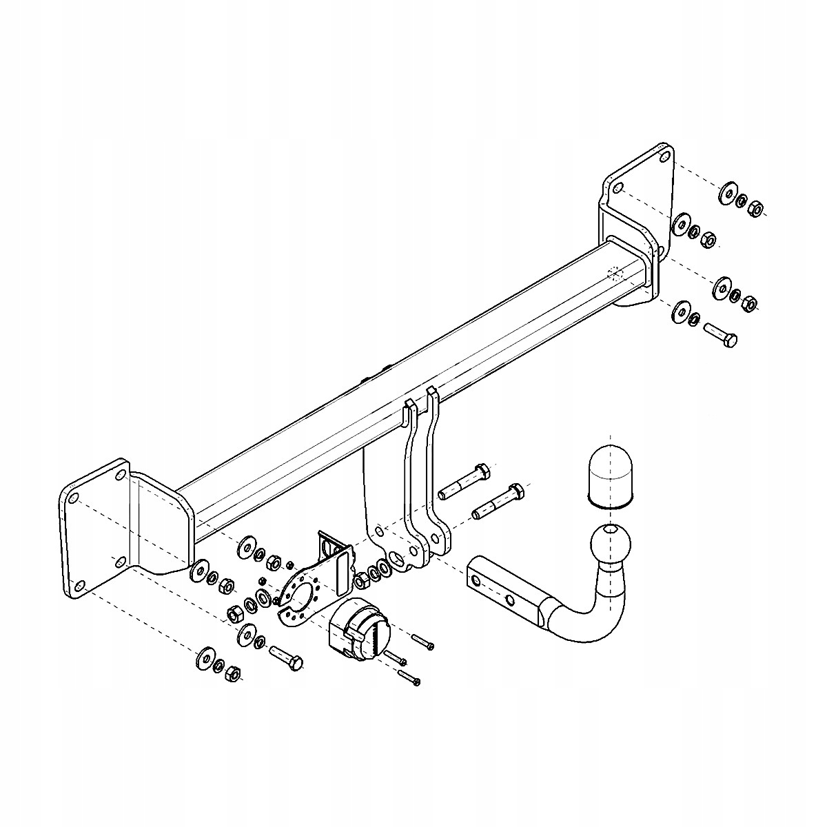 Hak holowniczy do Volvo V60 2 II Kombi od 18 MODUŁ WIĄZKA 13 PIN GRATIS Producent Steinhof