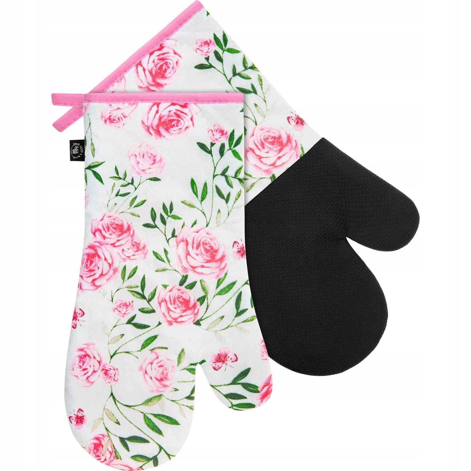 

Silikonowe Rękawice Kuchenne komplet Róże