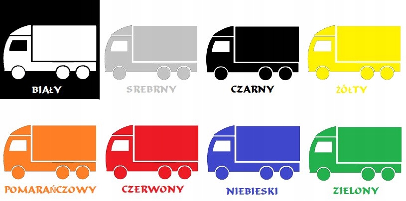 Naklejki na narożniki szyby MERCEDES TIR wzór 2 Numer katalogowy producenta MN-01