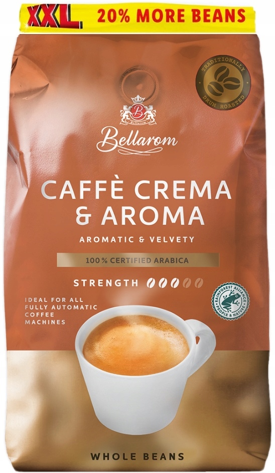 Káva zrnková Bellarom Caffe Crema & Aroma XXL 1,2 kg 20% více kávy!