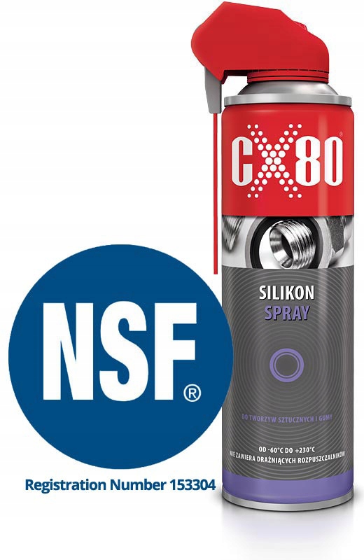 

CX80 237 Duo Spray olej silikonowy Atest 500ml