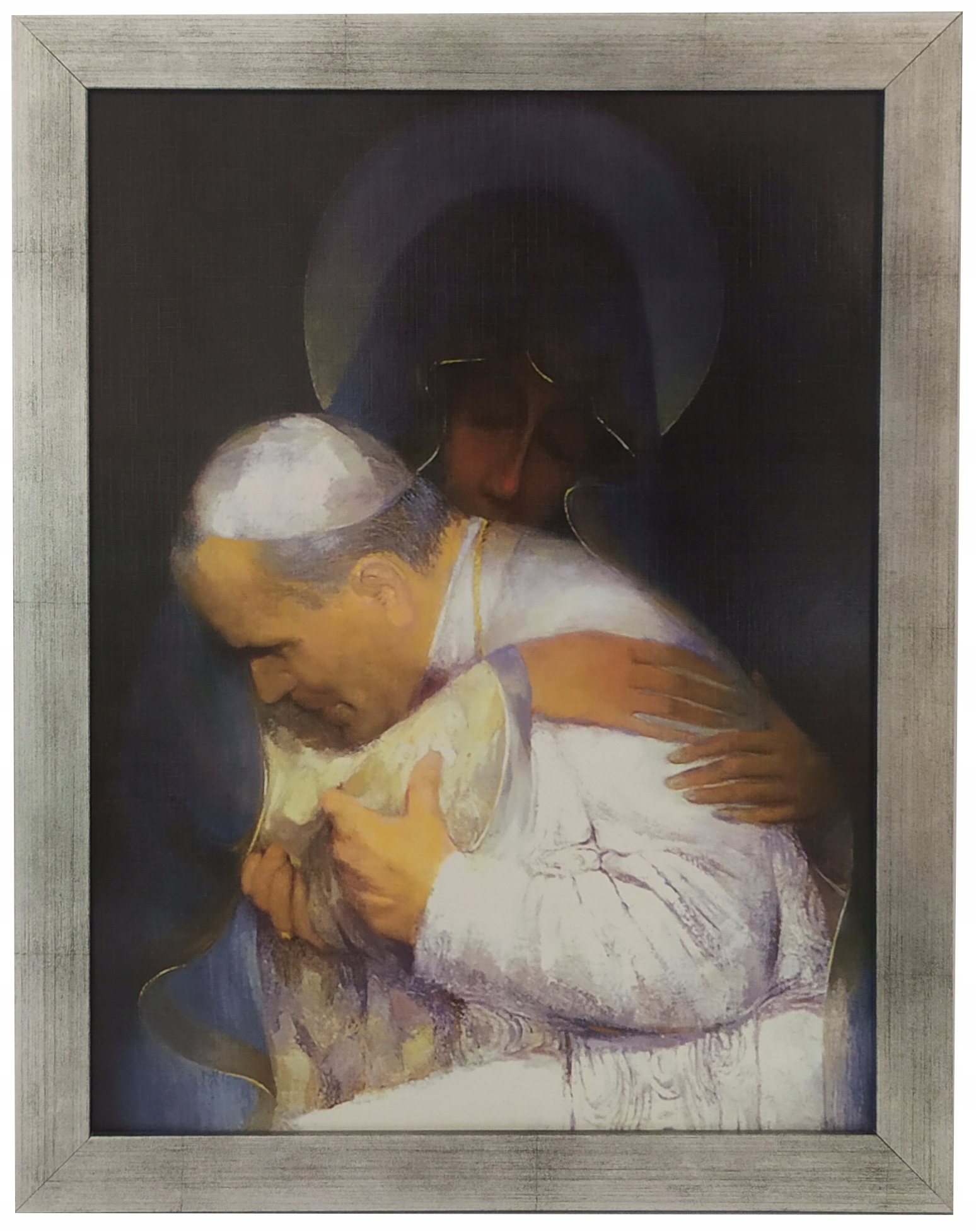 

Obrazy Papieża Jana Pawła II 35X45 Srebrna Rama