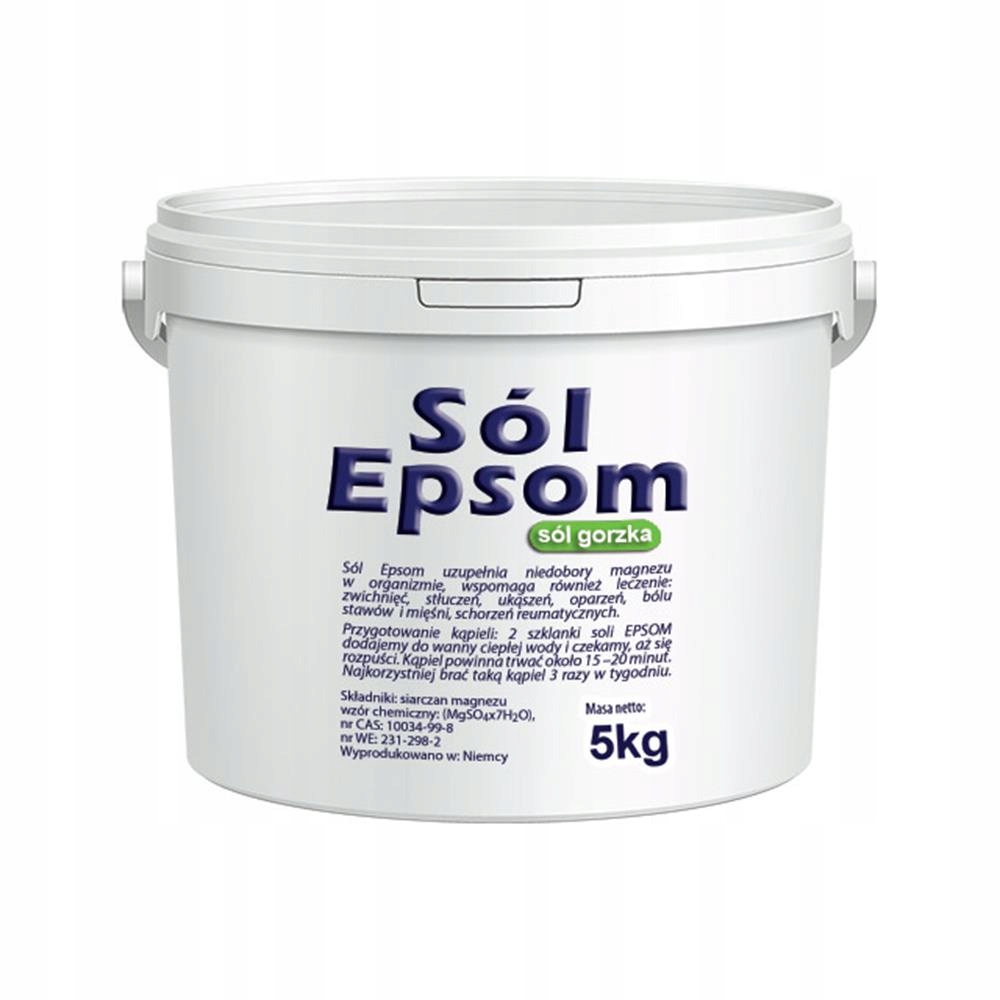 

Sól Epsom Siarczan Magnezu Wiadro 5kg VitaFarm