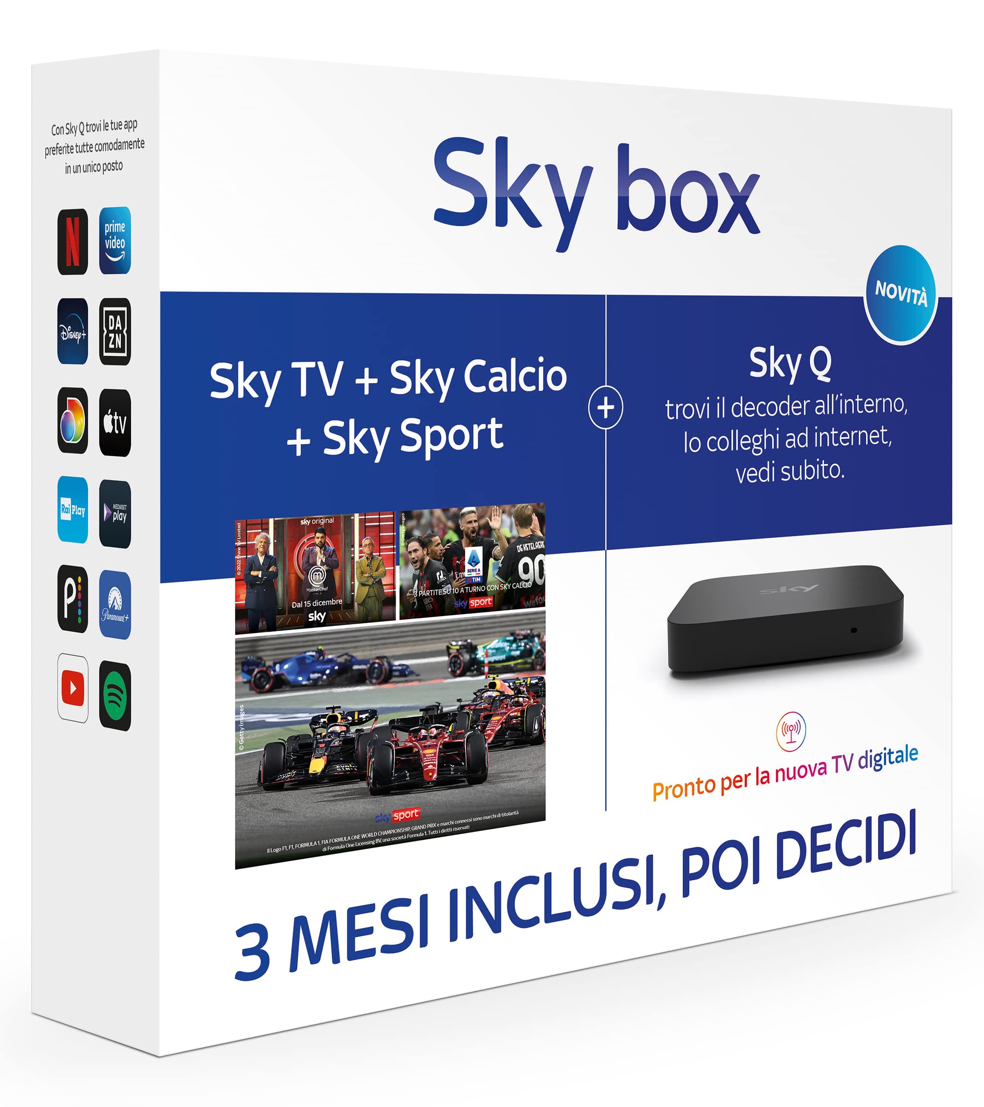 Wnc Sky box s 3 měsíci Sky Tv Sky Football rk77