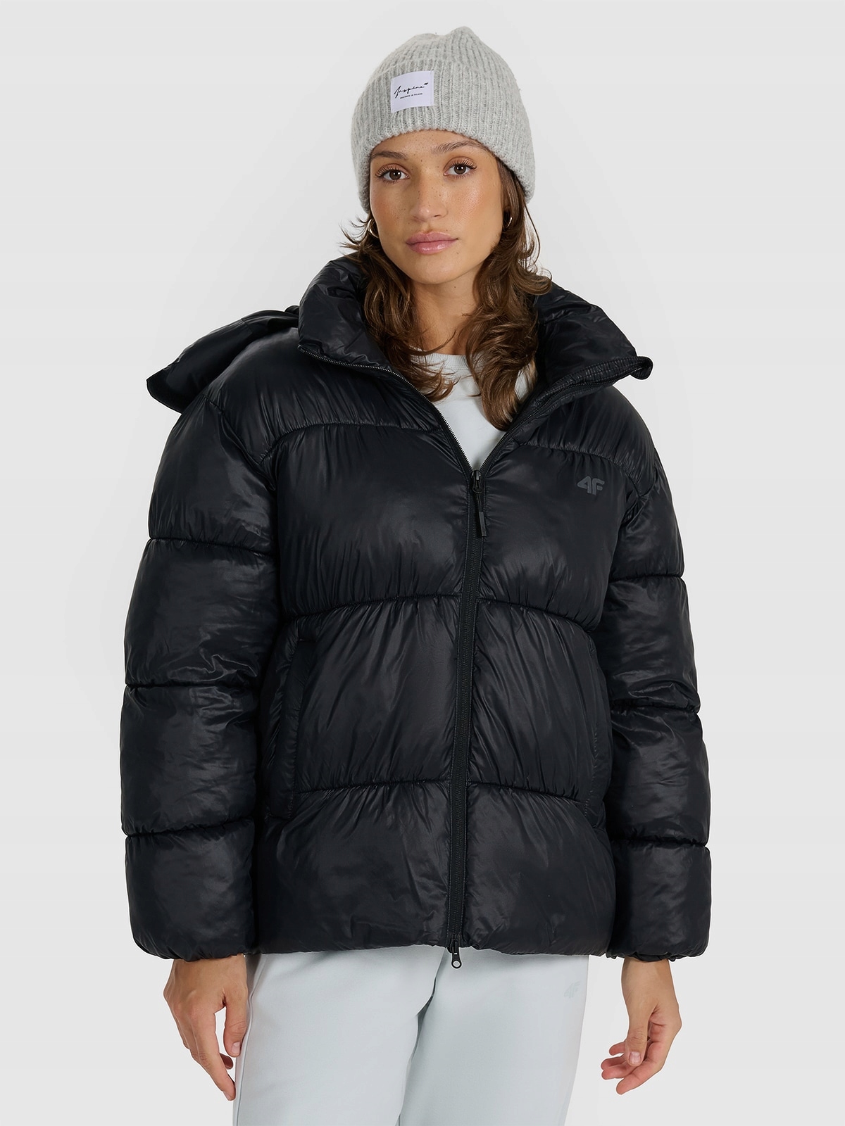 4F Dámská přechodová bunda Černá L
