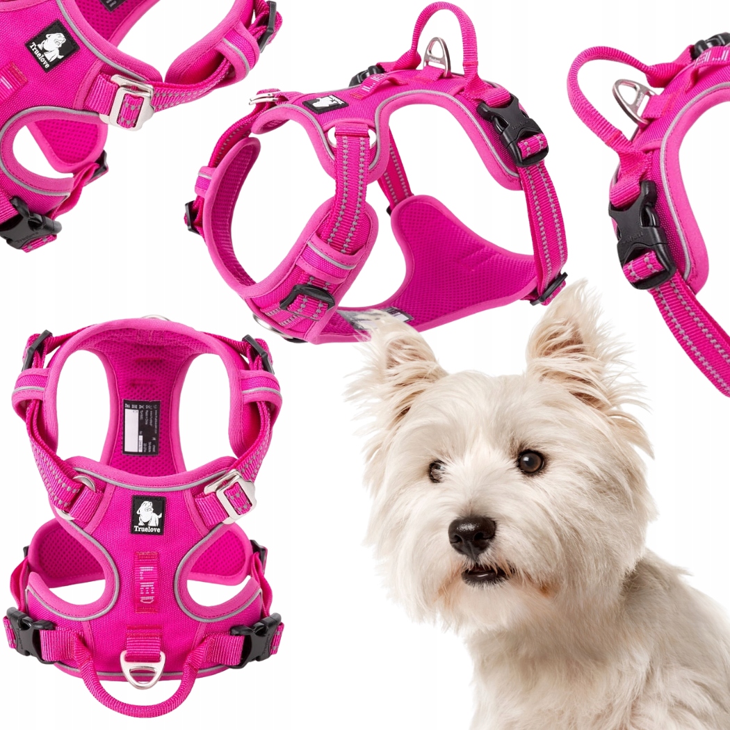 Levně Postroj Pro Psa Nastavitelný Truelove Přední Line Premium Silný Růžový S