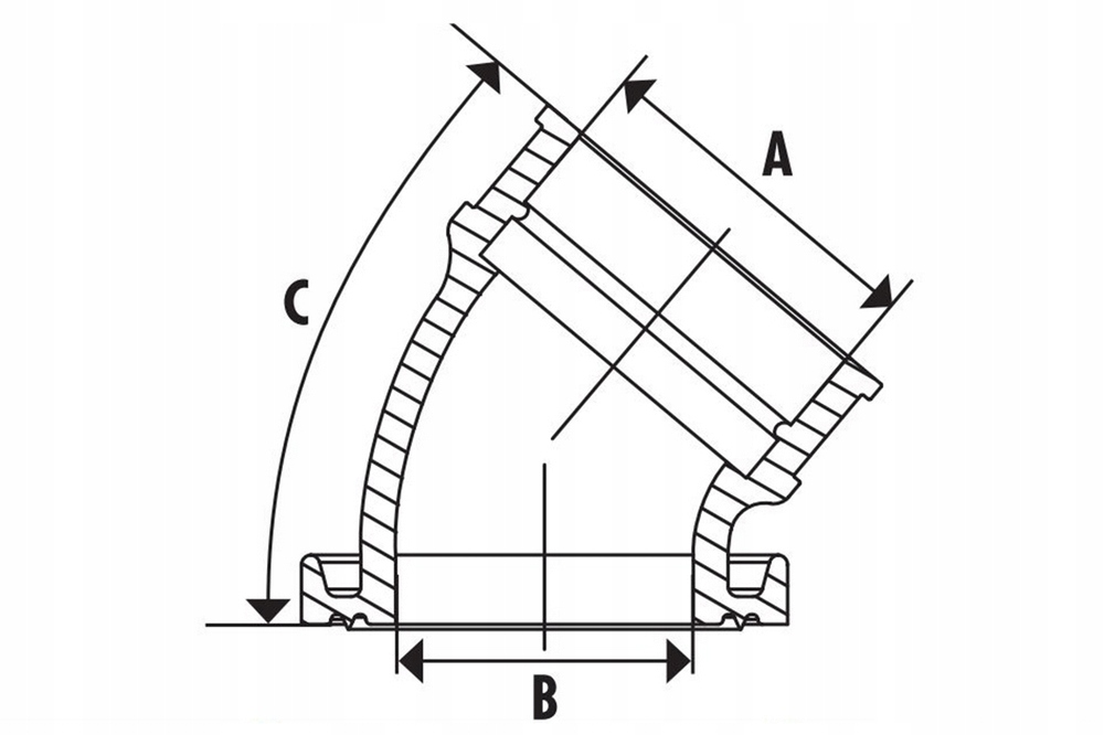 Króciec ssący Polini 360 30 35mm Horizontal